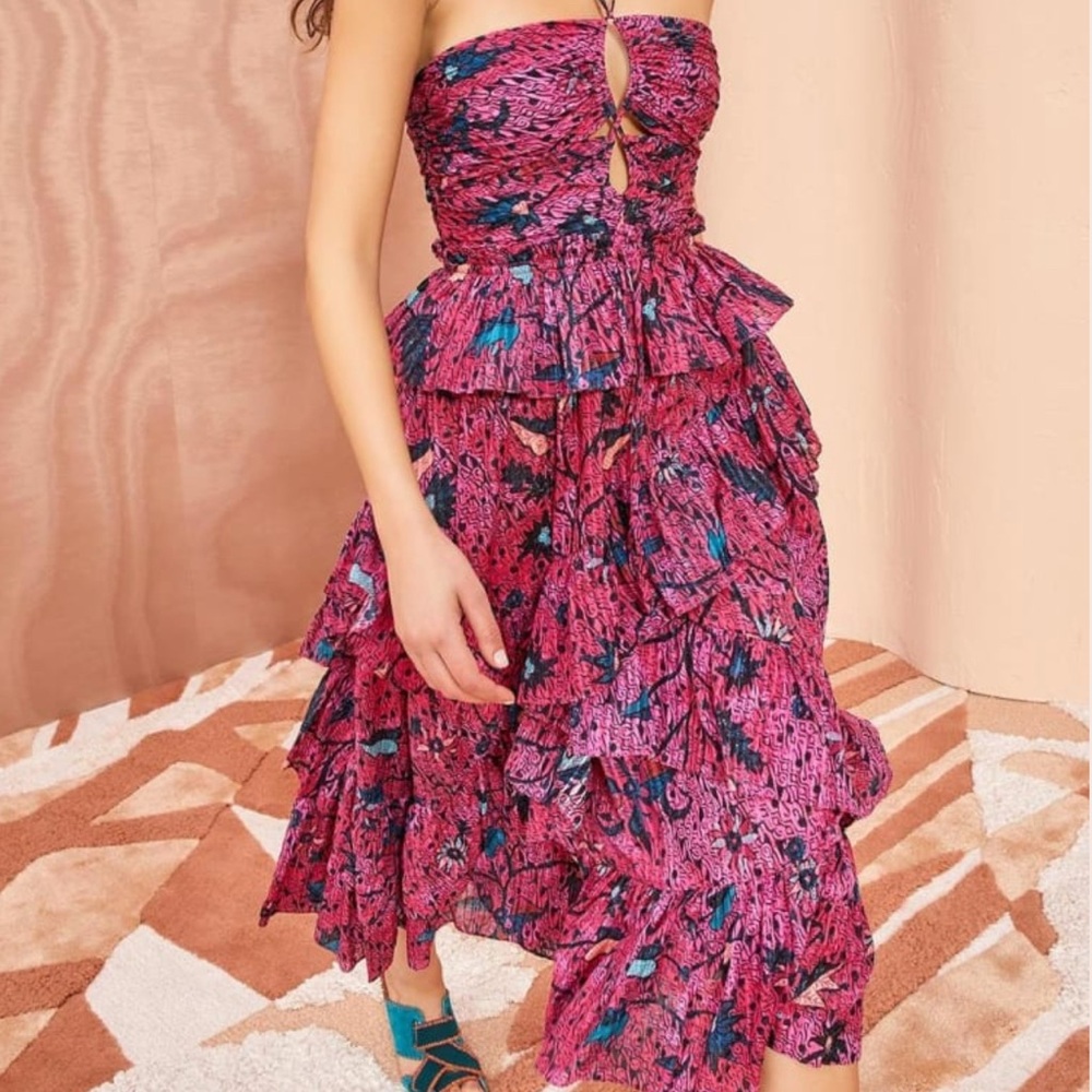 Ulla Johnson Simona Dress Snapdragon Print